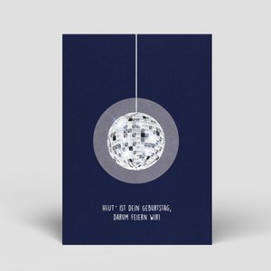 Verjaardagskaart - discobal - nr. 218