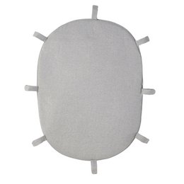 Grey braided cot bumper