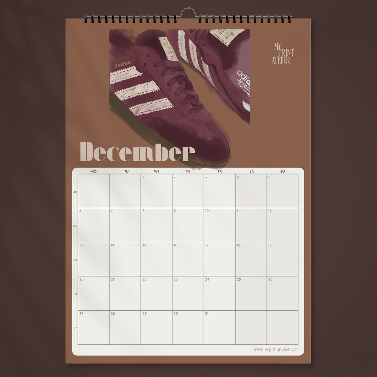 2027 Kalender A3 – The Streetwear-ønskeliste – Maandkalender