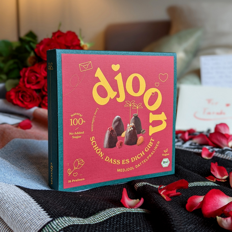 Økologiske dadelchokolader: Love Collection