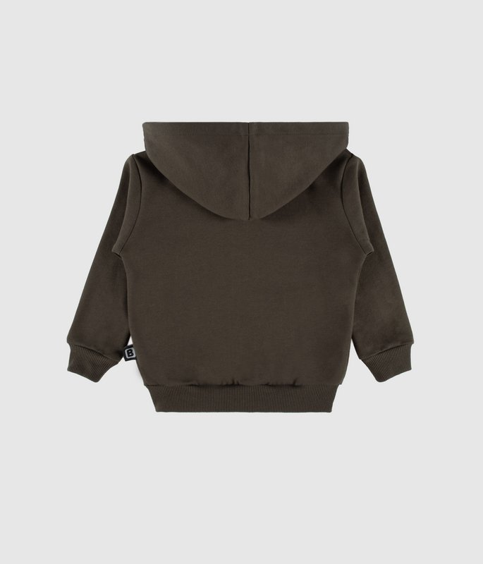 Veste zippée basique en polaire brossée