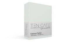 100% Bomuld Satin Topper Fitth Sheet - Naturlig