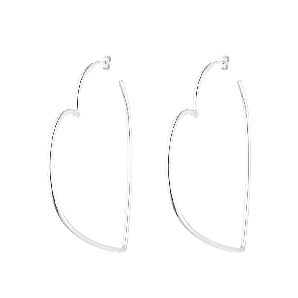Creools hart, 60mm, 925 sterling zilver