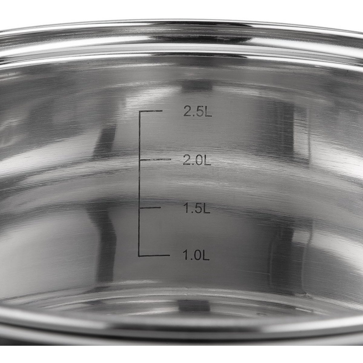 RESTO 92003 Libra Kookpan - 3.6 Liter - Rond Ø20 cm - Roestvrijstaal - Inductie Pan - Braadpan met Glazen Deksel