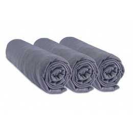 Set mit 3 Spannbetttüchern aus 100% Baumwolle - 60x120cm