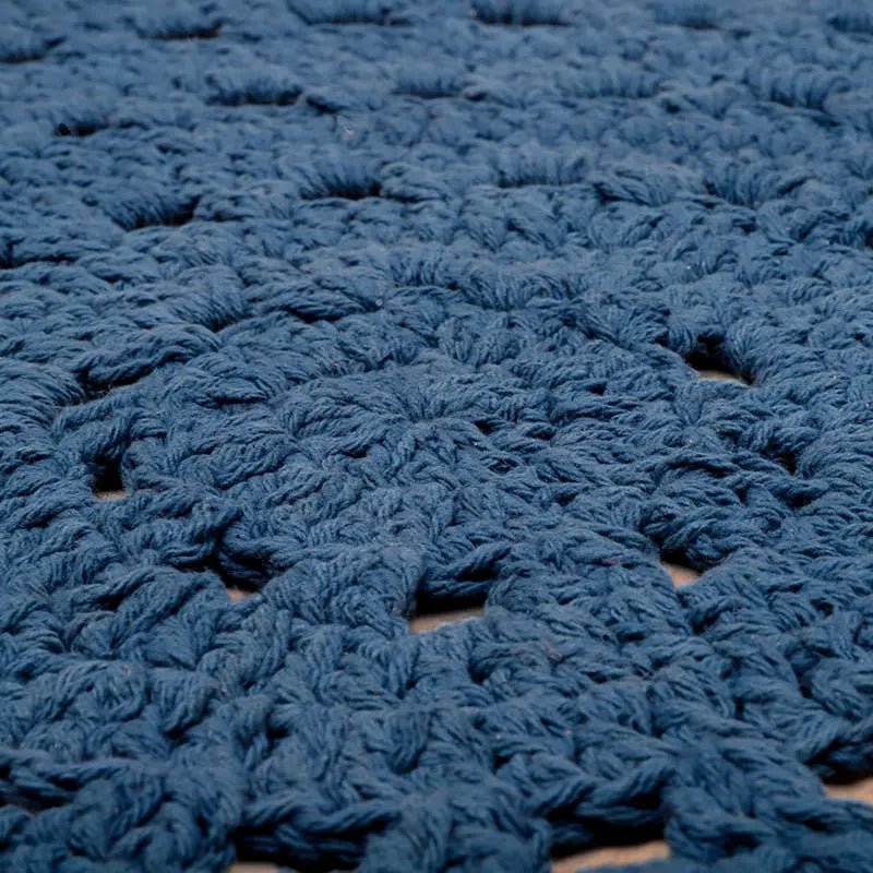 ALMA BLEU tapis enfant crochet