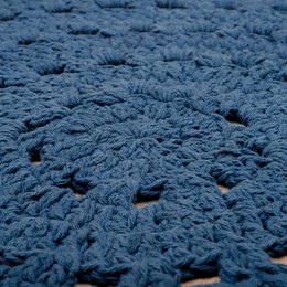 ALMA BLAUW gehaakt kindervloerkleed