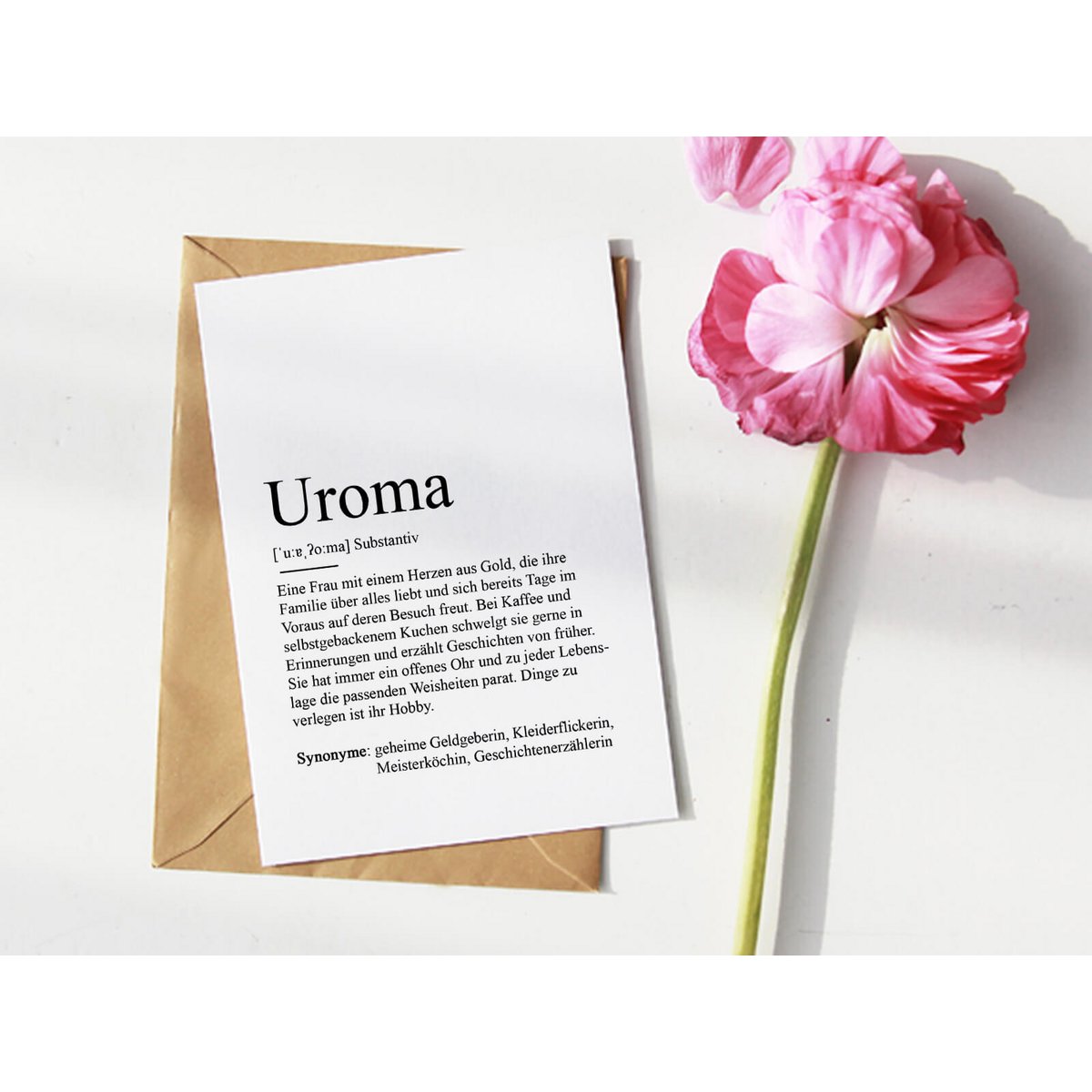 Definition "great grandma" greeting card