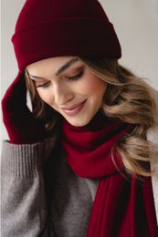 NAOMI muts – 100% merinowol – bordeaux