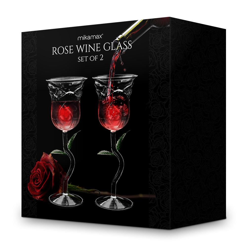 Rose Wine Glass