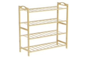 SCHOENENREK VAN BAMBOE 67X26X68 4 PAPPEN NATUURLIJK MB207632