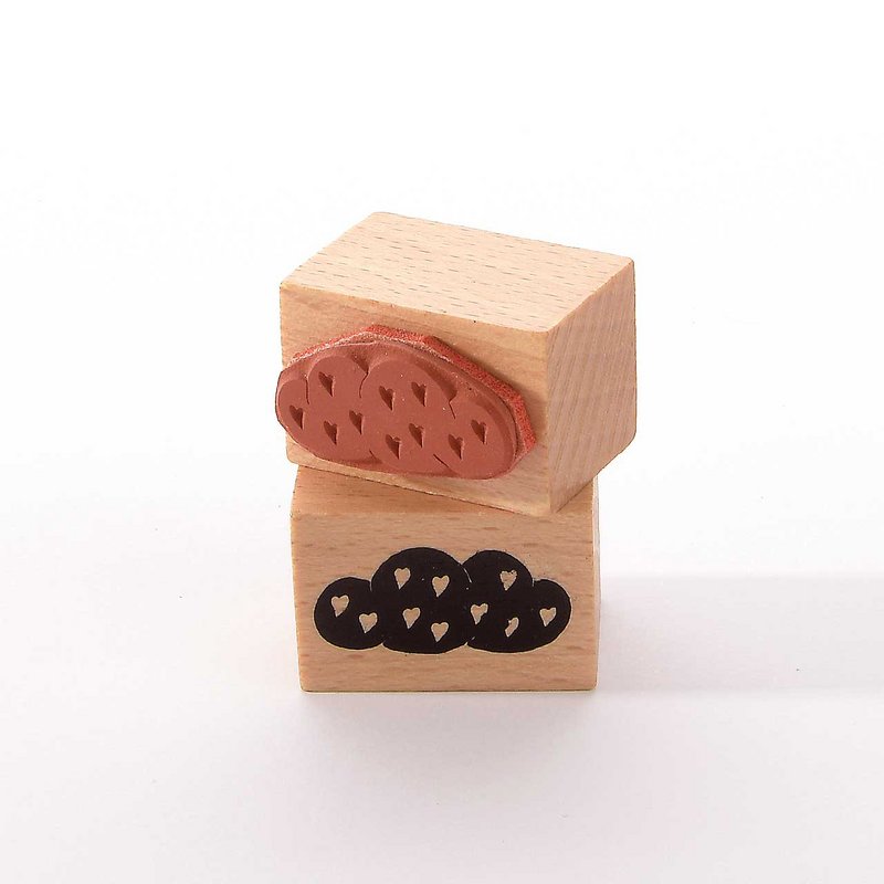 Kleine stempel: Kleine wolk met hartjes