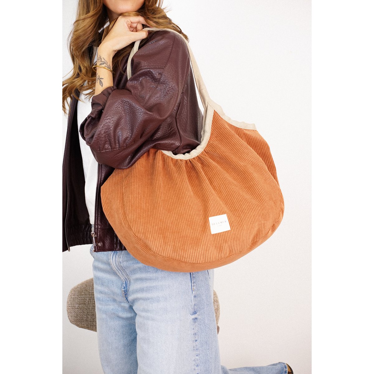 Round shopper with zipper BARRO
