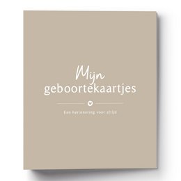 Fyllbooks Aufbewahrungspaket Geburtsanzeigen Taupe A5