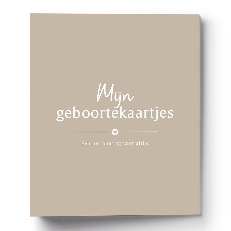Fyllbooks Aufbewahrungspaket Geburtsanzeigen Taupe A5