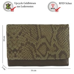 Sunsa Damen Geldbörse. Leder Geldbeutel. Portemonnaie mit RFID Schutz. Brieftasche aus Leder. Große Geldbörse für Frauen mit vielen Kreditkartenfächern- Wallet für Damen, Geschenkidee