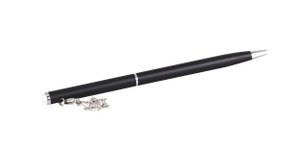 Black ball pen with diamond maguen