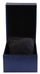 Caja plegable para relojes, cartón, azul, 7,5 cm x 9 cm x 11 cm