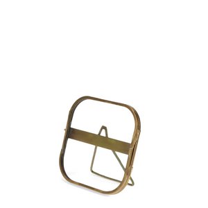 Abgerundeter Standrahmen aus Messing 10x10cm