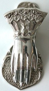Hand clip Silver plated