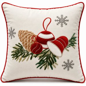 White & Red Festive Gnome – Cushion Cover / Kussenhoes – Christmas 45×45 cm – Urbane Hide