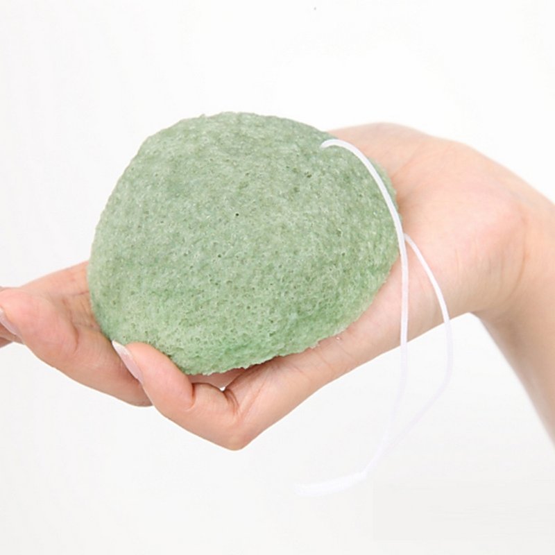 Natural Konjac Sponge for Green Tea Face