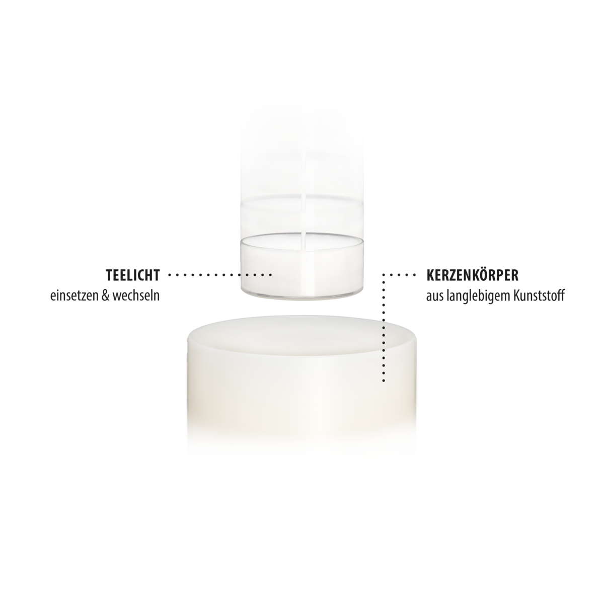 LUXE insert permanent candle / tealight holder