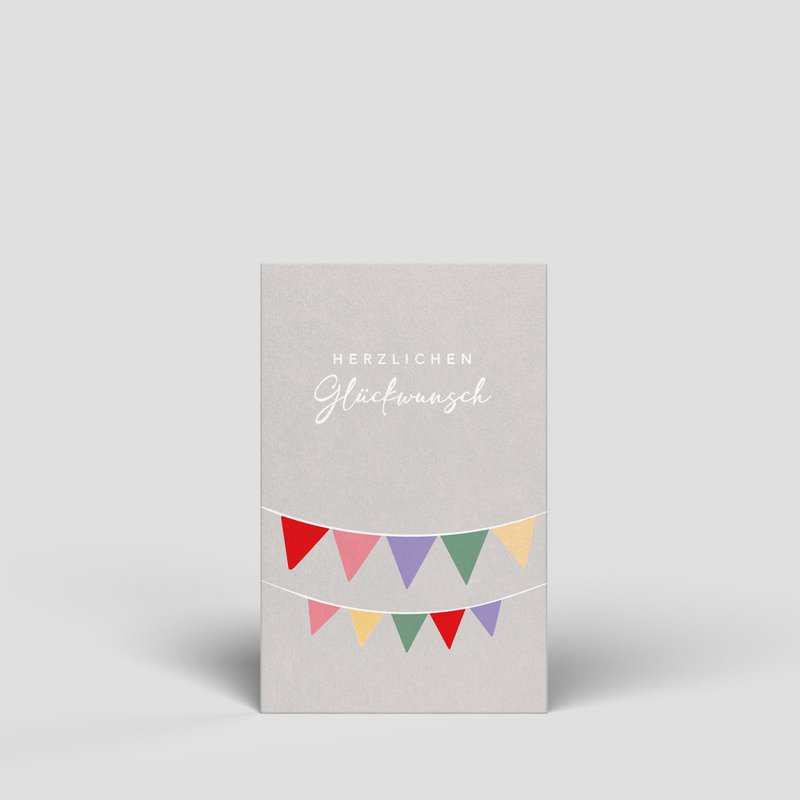 Midi card - garland congratulations - No. 139