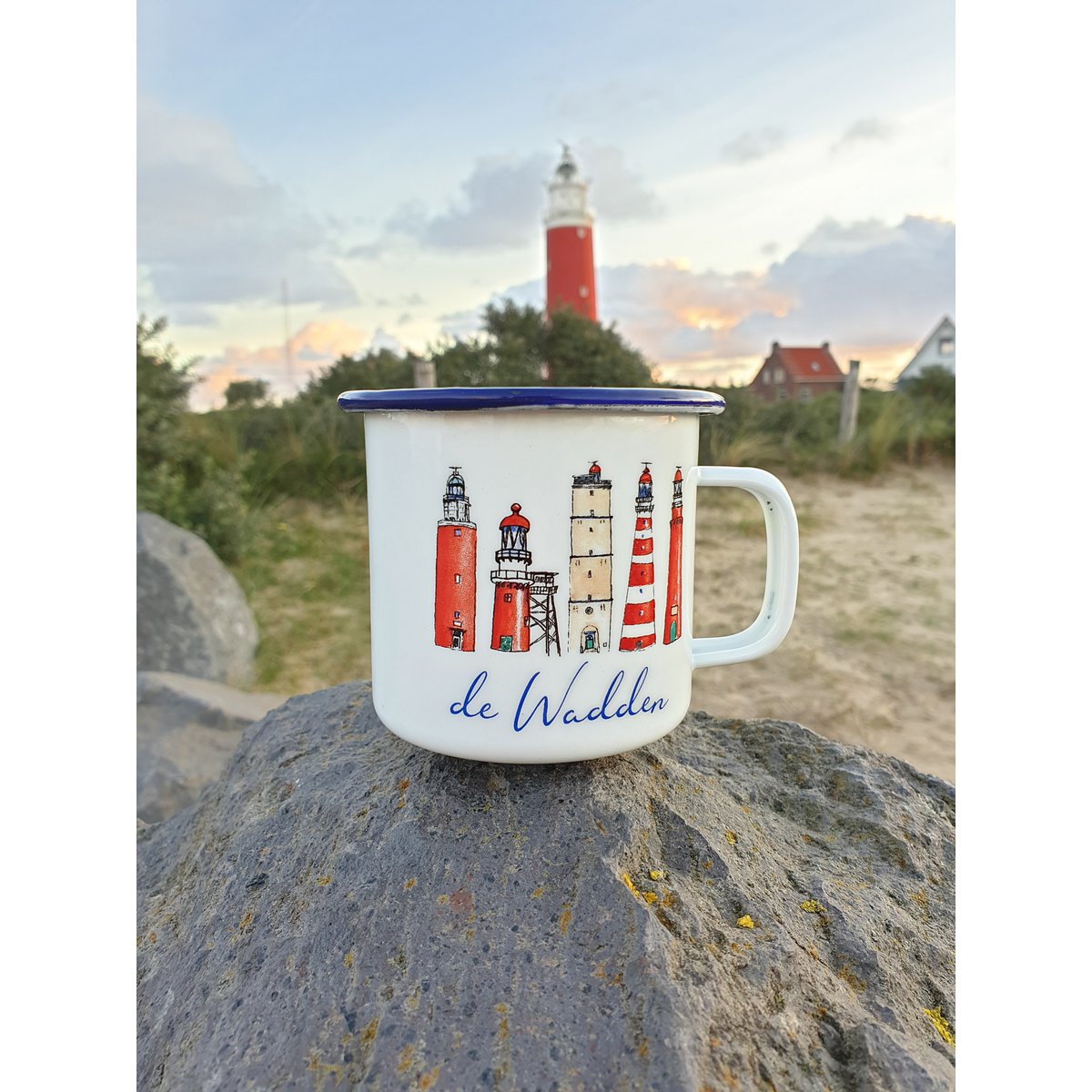 WADDEN LIGHTHOUSES KERZE IN EINEM BECHER