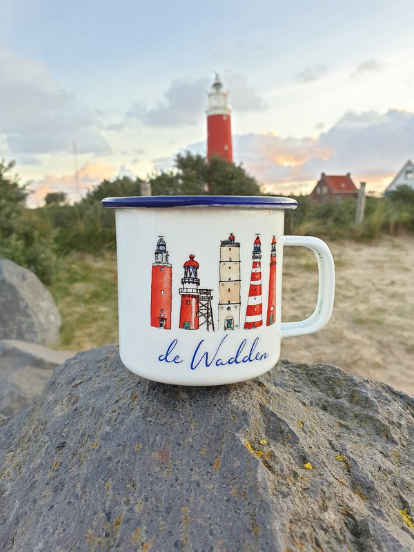 WADDEN LIGHTHOUSES CANDLE IN A CUP
