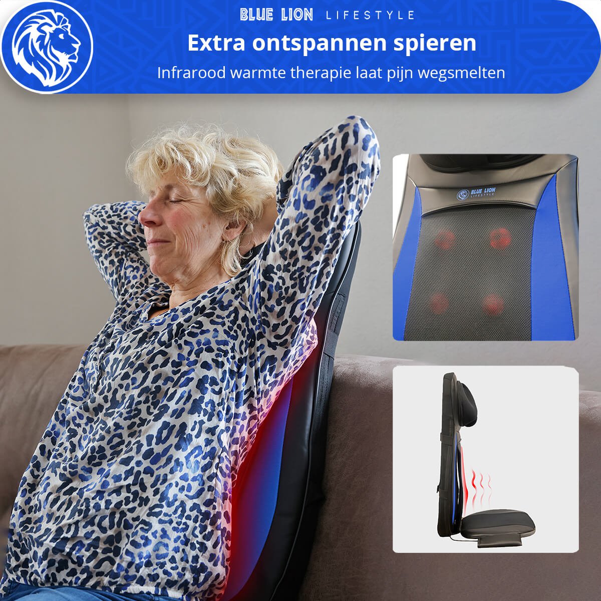 Ryg og nakke massagepude