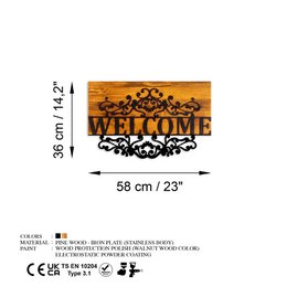 MA-440 Hout metalen muurschildering