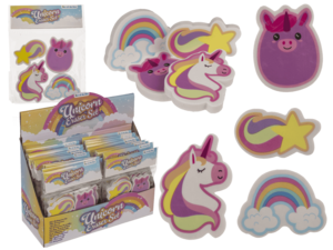 Eraser, Unicorn, approx. 5 cm,