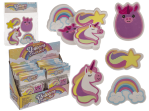 Eraser, Unicorn, approx. 5 cm,