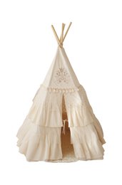Teepee “Boho” con volant e set tappetino