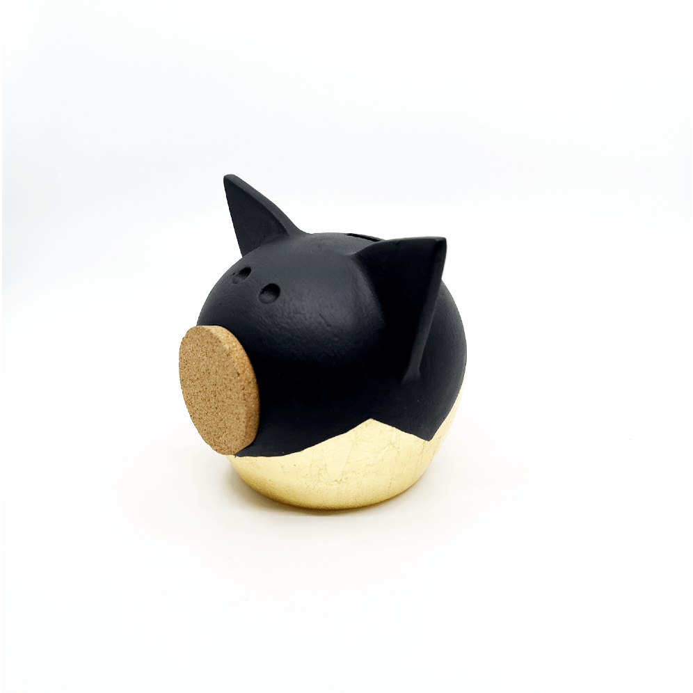 Banque de piggy d'or divisée