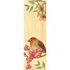 Lesezeichen aus Holz mit Rotkehlvogel