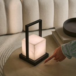 Nola Alabaster Rechargeable Table Lamp