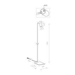 MONO FLOOR LAMP white