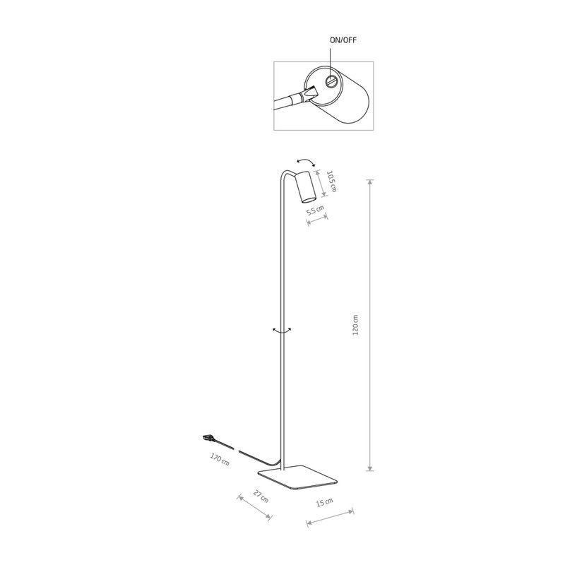 MONO FLOOR LAMP white