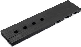 Tu Las™ vinflaskeholder i træ inklusive vinglas og champagneglasholder - 94 x 22 x 4 cm - Flydende vinflaskeholder - Vægbeslag - Asketræ