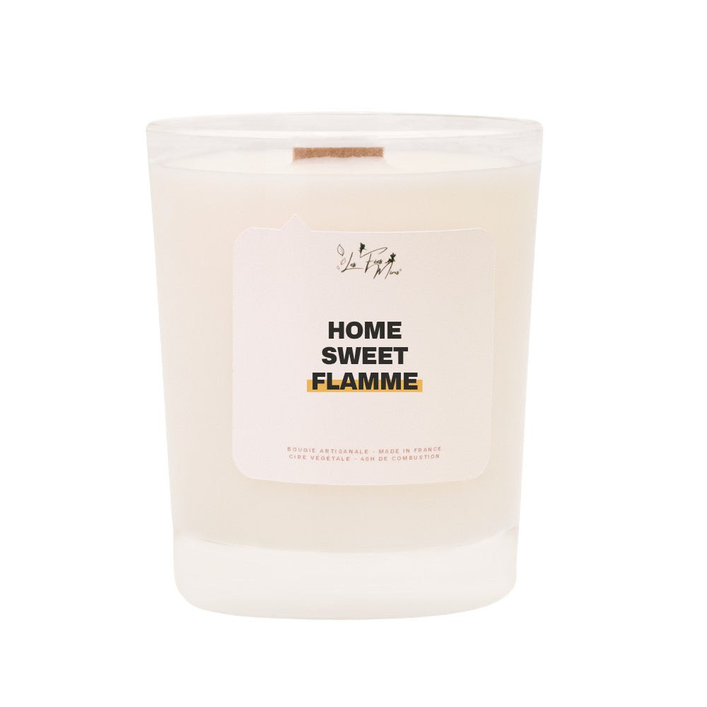 Scented candle: Home sweet flame