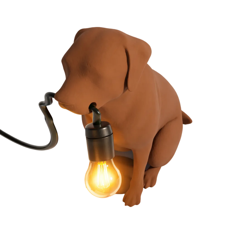 Labrador retriever bordlampe