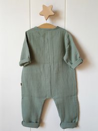 Unisex-Strampler aus Musselin / 100 % Bio-Doppelgaze-Baumwolle