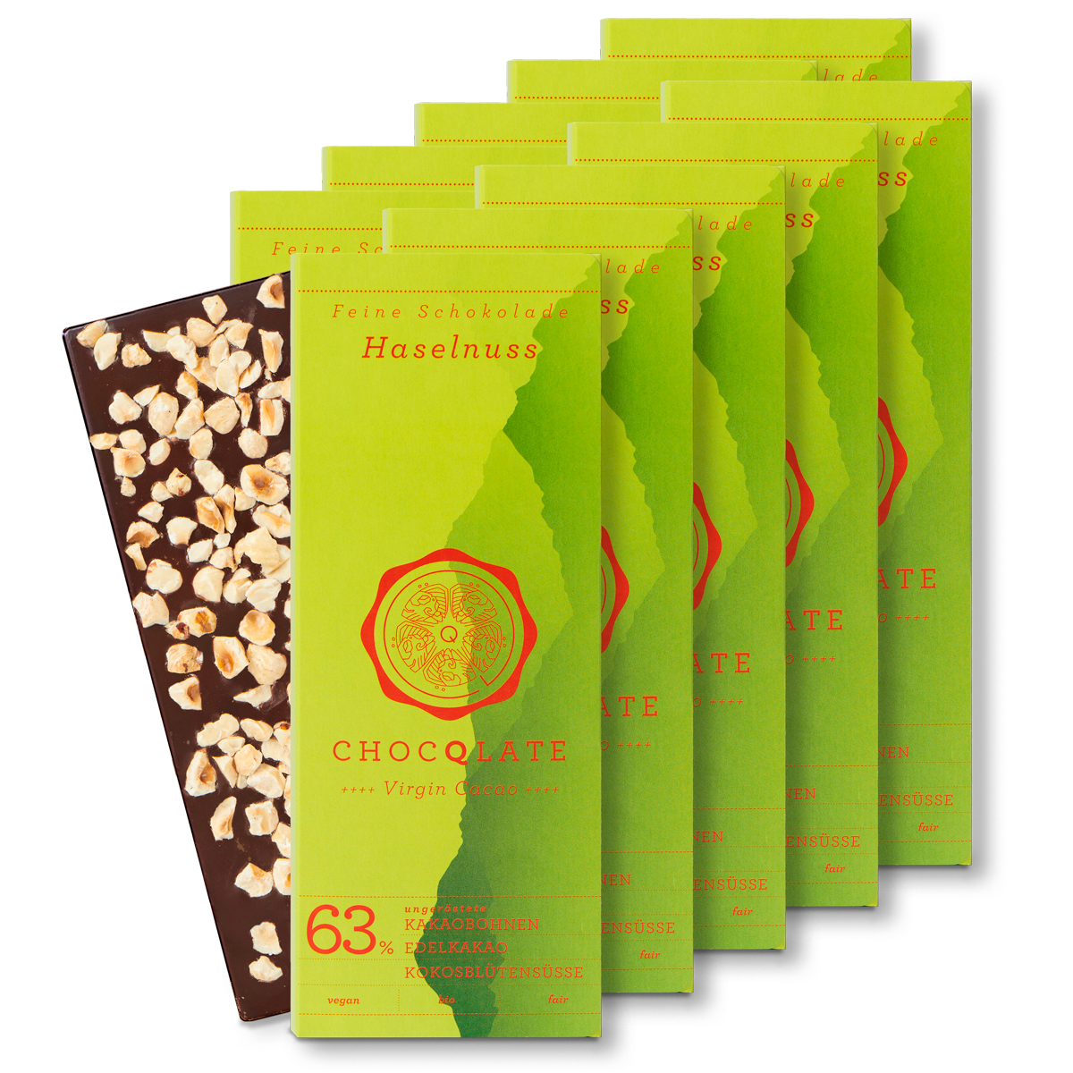 CHOCQLATE organic chocolate HAZELNUT