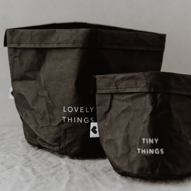 Paperbag sæt med 2 Lovely & Tiny (PU = 6 sæt)