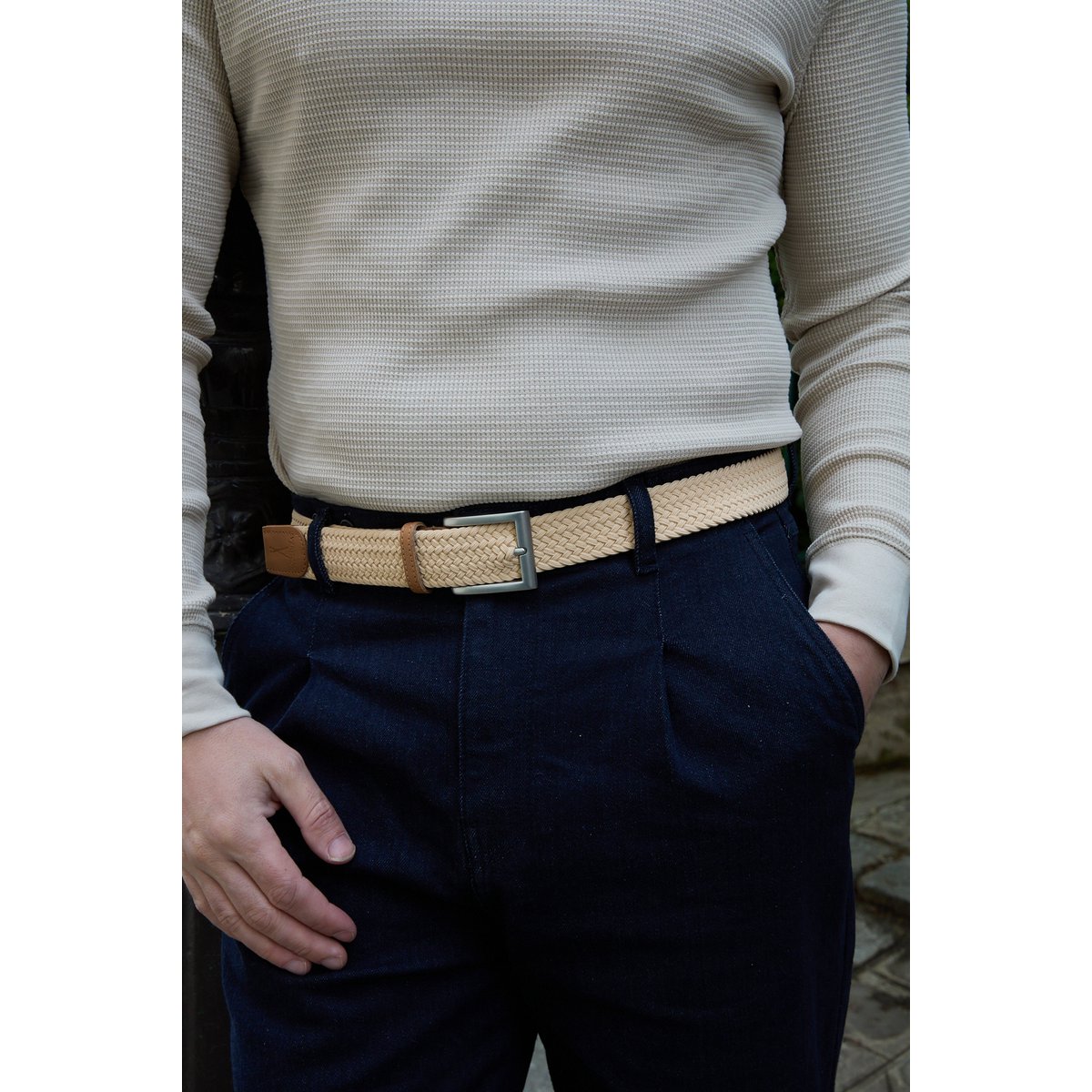Desert elastic braided belt