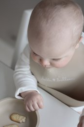 Silicone bib - Oyster Beige