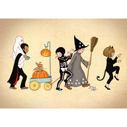 Postcard Halloween Parade