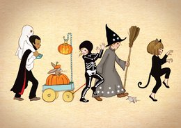 Postkort Halloween Parade